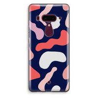 Memphis Shapes Pink: HTC U12+ Transparant Hoesje