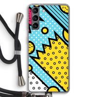 Pop Art #1: Samsung Galaxy S21 Transparant Hoesje met koord