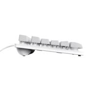 Trust GXT 833W THADO toetsenbord Gamen USB QWERTY Amerikaans Engels Wit - thumbnail