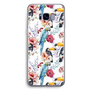 Bloemen tukan: Samsung Galaxy S8 Plus Transparant Hoesje
