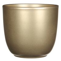 Mica Decorations Bloempot - goud - glanzend - keramiek - 17 x 16 cm