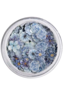 PXP pressed chunky flowers blue mix
