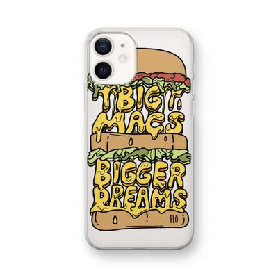 Big Macs Bigger Dreams: iPhone 12 mini Transparant Hoesje