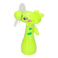 Waterspray ventilator - giraffe - groen - voor kinderen - waterverstuiver - zomerventilator - 15 cm