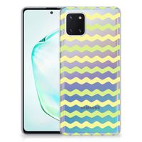 Samsung Galaxy Note 10 Lite TPU bumper Waves Yellow - thumbnail