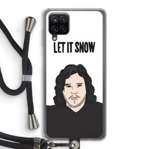Let It Snow: Samsung Galaxy A12 Transparant Hoesje met koord