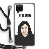 Let It Snow: Samsung Galaxy A12 Transparant Hoesje met koord