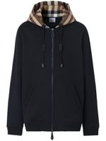 Burberry hoodie à carreaux - Noir