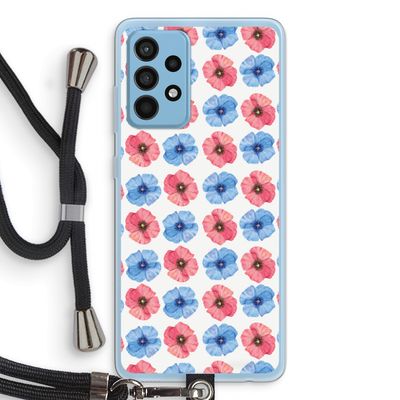 Klaproosjes: Samsung Galaxy A52 Transparant Hoesje met koord