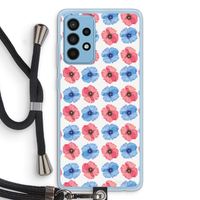 Klaproosjes: Samsung Galaxy A52 Transparant Hoesje met koord