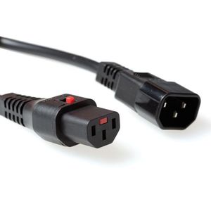 Aansluitkabel C13 stekker en IEC C13 contrastekker 3M zwart