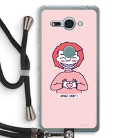 Hartje: Sony Xperia XZ2 Compact Transparant Hoesje met koord