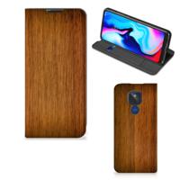 Motorola Moto G9 Play Book | Wallet Case | Donker Hout