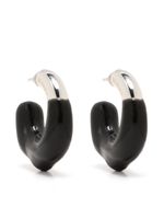 Sunnei boucles d'oreilles bicolores - Argent