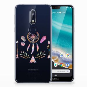 Nokia 7.1 Telefoonhoesje met Naam Boho Dreamcatcher