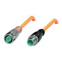 Pepperl+Fuchs 233449 Sensor/actuator connector, geassembleerd Aantal polen (sensoren): 4, 4 5 m 1 stuk(s)