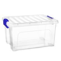 Multi Storage Opslagbox met deksel - transparant - 16.5 liter - 40 x 21 x 30 cm - kunststof