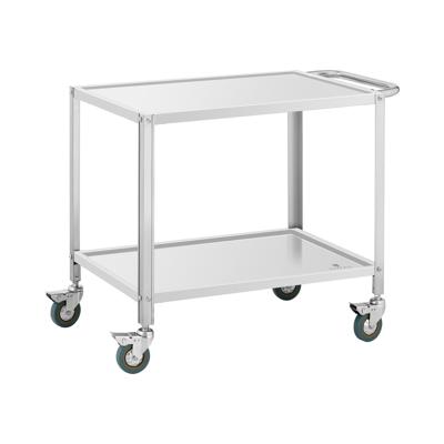 Serveerwagen - 2 planken - 80 x 57 x 3,5 cm - 53 cm tussenruimte - 100 kg - Royal Catering