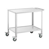 Serveerwagen - 2 planken - 80 x 57 x 3,5 cm - 53 cm tussenruimte - 100 kg - Royal Catering Serveerwagen - 2 planken - 80 x 57 x 3,5 cm - 53 cm tussenruimte - 100 kg - Royal Catering