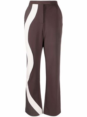 Ahluwalia pantalon de tailleur Expression - Marron