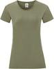 Fruit Of The Loom F131 Ladies´ Iconic T - Classic Olive - XS