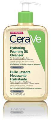 CeraVe Hydraterende Schuimende Reinigingsolie Olie Zeer 473 ml