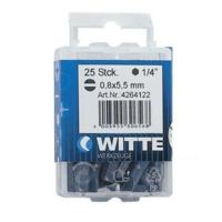 Set van tips WITTE Plat 15 Stuks 15 Onderdelen