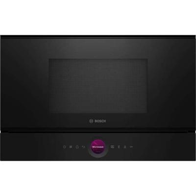 Enkele inbouwmagnetron - BOSCH SER8 - BFL7221B1 Zwart - Inhoud oven: 21l - 1 kookstand - H382xL594xD318mm