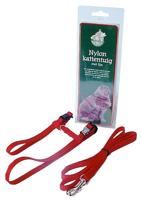Nylon kattentuig met lijn rood - Gebr de boon Nylon kattentuig met lijn rood - Gebr de boon