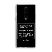 Mijn Motto's: OnePlus 8 Transparant Hoesje