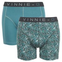 Vinnie-G boxershorts Leaves Print-Light 2-pack -S - thumbnail