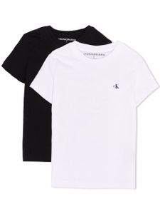 Calvin Klein Kids t-shirt à logo imprimé - Noir