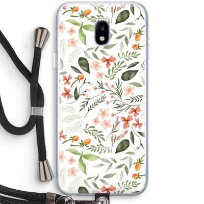 Sweet little flowers: Samsung Galaxy J3 (2017) Transparant Hoesje met koord