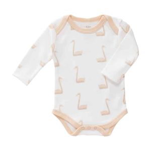 Fresk romper lange mouw Swan pale peach Maat
