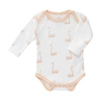 Fresk romper lange mouw Swan pale peach Maat