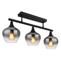 Globo Zwarte plafondlampMaxy 3-lichts - 15548-3D1