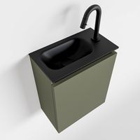 Toiletmeubel Mondiaz Ture | 40 cm | Meubelkleur Army | Eden wastafel Urban Links | 1 kraangat