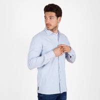 Heren Overhemd Putten - Mistblauw melange Heren Overhemd Putten - Mistblauw melange