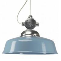 KS Verlichting Hanglamp Detroit Industry retro blauw 6587