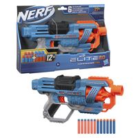 NERF speelpistool Elite 2.0 Commander RD 6 36,4 cm blauw/oranje - thumbnail