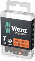 Wera 851/1 IMP DC Impaktor Bits Phillips, PH 3 x 25 mm - 10 stuk(s) - 05057617001