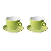 Maastricht Porselein Cappuccinoset Bart Colour 23cl Groen 2 stuk(s)