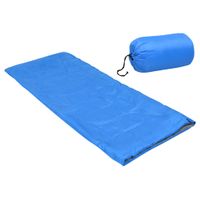 vidaXL Kinderslaapzak envelop lichtgewicht 15 ℃ 670 g blauw - thumbnail