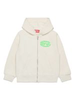 Diesel Kids hoodie en coton à logo imprimé - Blanc