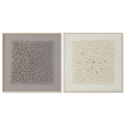 Canvas Home ESPRIT polyestyreen Canvas 100 x 3,5 x 100 cm