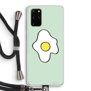 Spiegelei: Samsung Galaxy S20 Plus Transparant Hoesje met koord