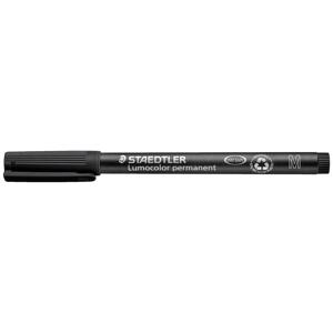 Staedtler Lumocolor permanent M DRY SAFE 317-9 Permanent marker Zwart Watervast: Ja