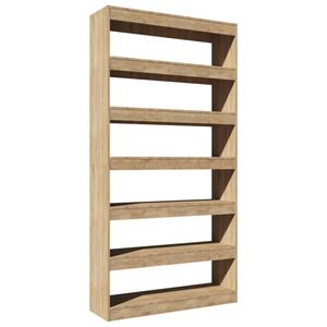 vidaXL Boekenkast/kamerscherm 100x30x198 cm bewerkt hout sonoma eiken