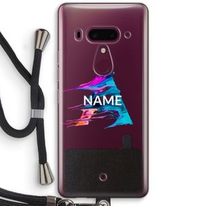 Abstract Spectrum: HTC U12+ Transparant Hoesje met koord