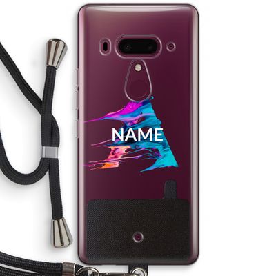 Abstract Spectrum: HTC U12+ Transparant Hoesje met koord